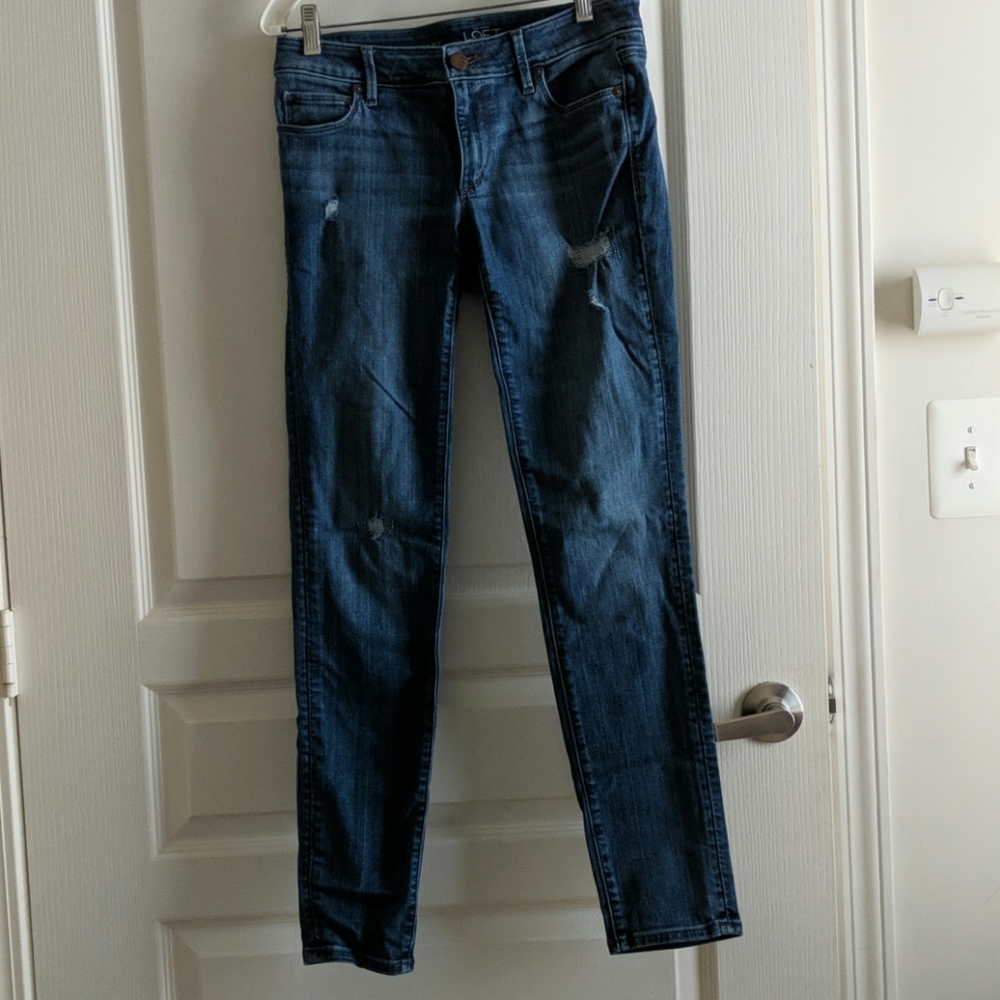 Distressed jeans